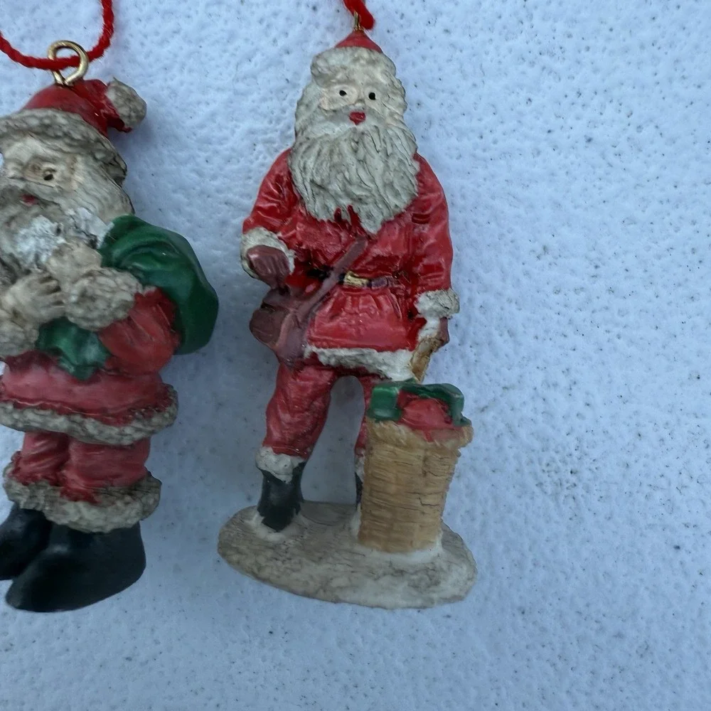 2 Mini‎ Santa Ornaments Midwest Importers